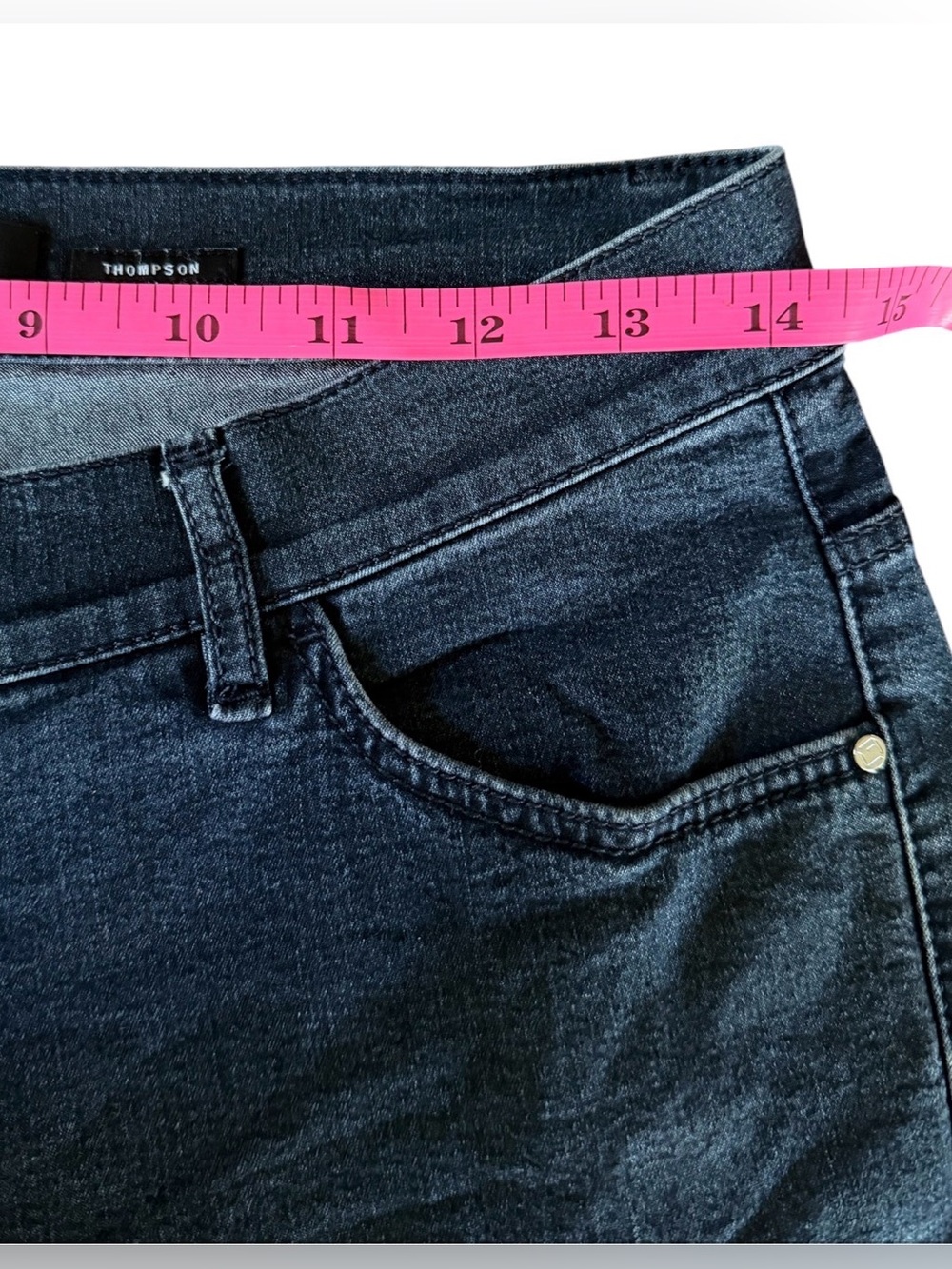 Lafayette 148 New York Thompson Jeans Size 6 Dark Wash Stretch 28” Inseam Luxury - Picture 5 of 7